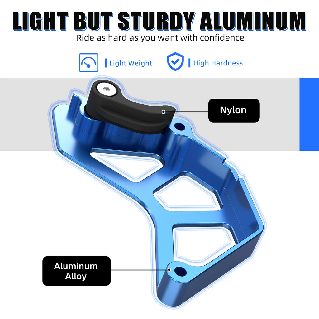 NICECNC Case Saver Chain Guide Guard for Yamaha Raptor 700 YFM700 (2006–2025) Blue