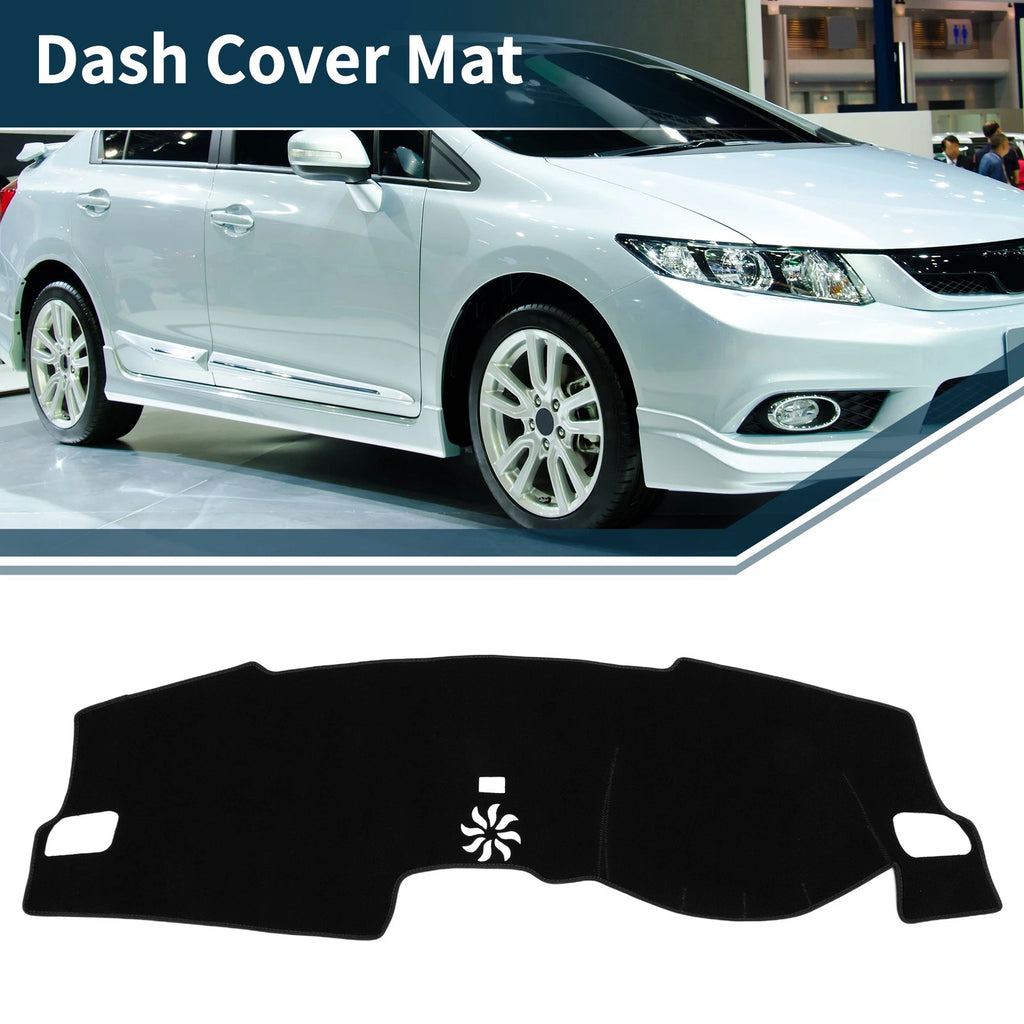 Dashboard Cover Mat for Honda Civic FL5 (2022–2024) Sun Protector Black