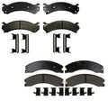 Set of 4 Semi-Metallic Brake Pads for Chevy GMC Savana 3500 (2010–2023)
