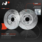 Front Drilled Brake Rotors & Ceramic Pads for Honda Ridgeline (2006–2011)