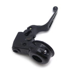 Black Clutch Lever with Mount Bracket for Harley Dyna/Softail (2008–2014)