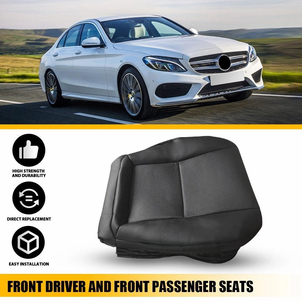 Driver Bottom Seat Cover for Mercedes Benz C250 C300 C350 (2008–2015) Black H