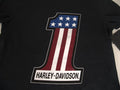 Women's Harley-Davidson #1 Race Graphic Tee, Black, Size Small