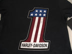 Women's Harley-Davidson #1 Race Graphic Tee, Black, Size Small