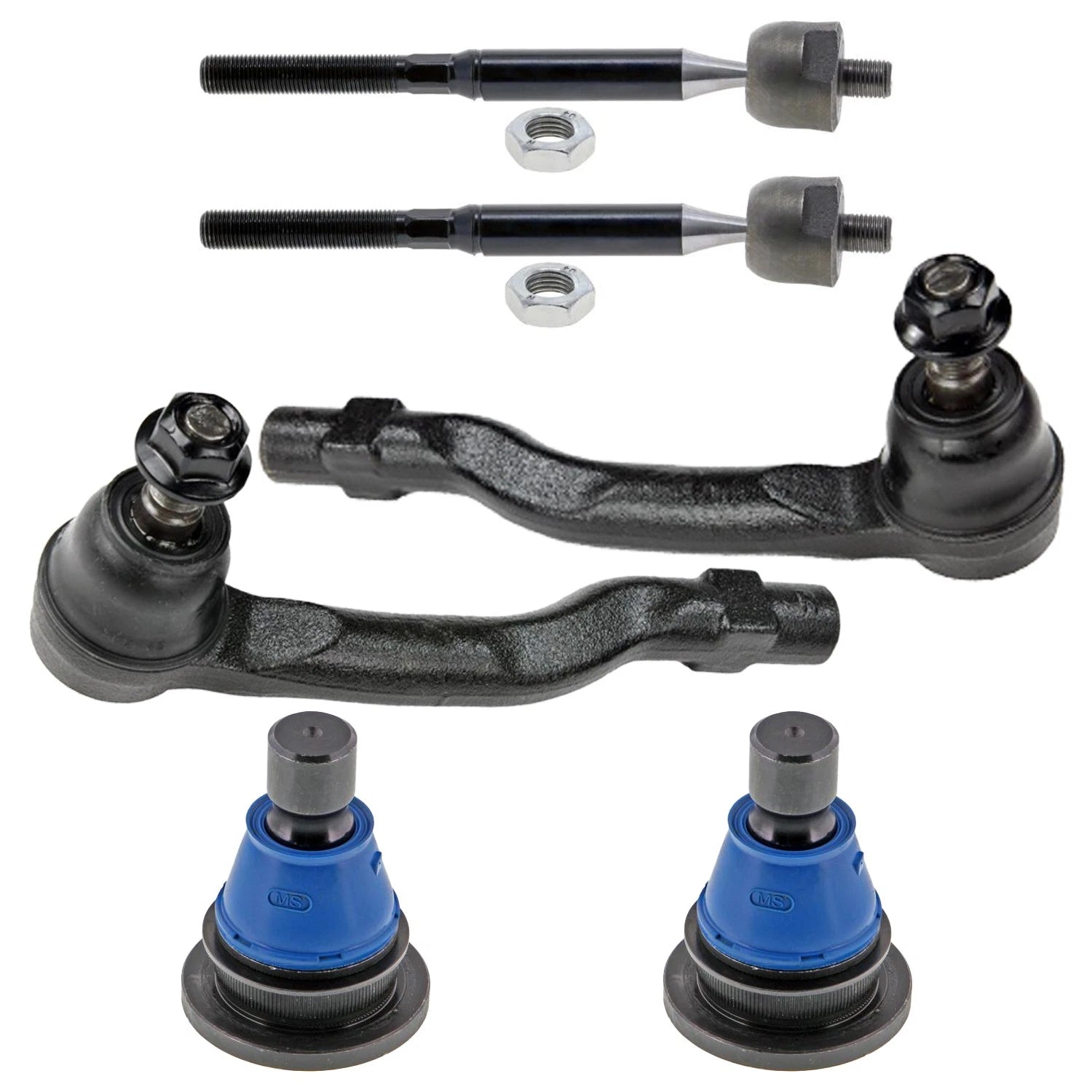 Mevotech Supreme Tie Rods & Lower Ball Joints Kit for Mazda 6 (2003–2021)