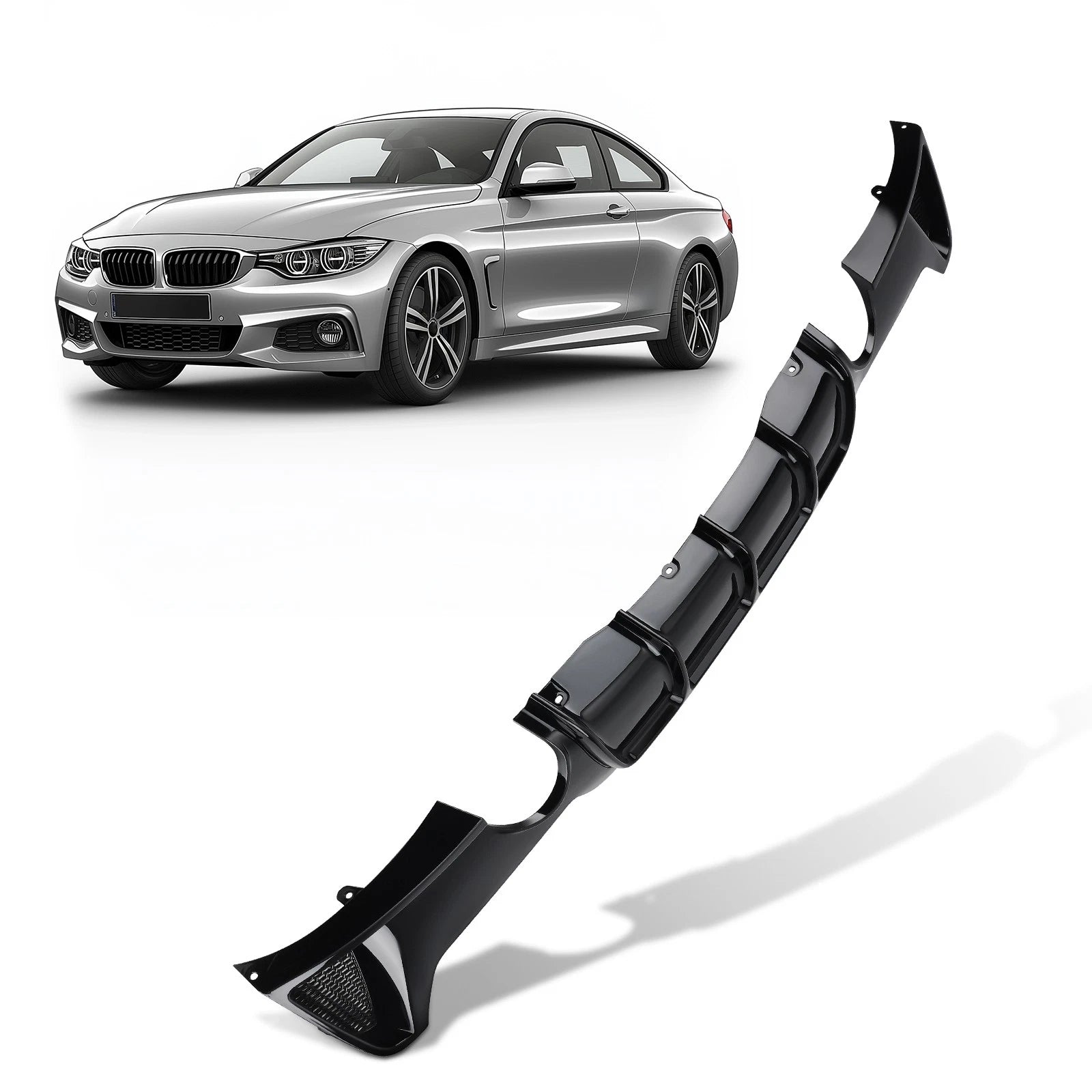 Bumper Kit for BMW 4 Series F32 F33 F36 M-Sport (2014–2020) Rear Diffuser Lip