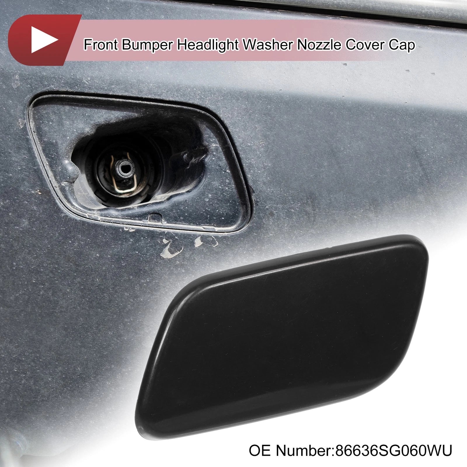 Front Left Washer Nozzle Cover Cap for Subaru Forester (2013–2015)
