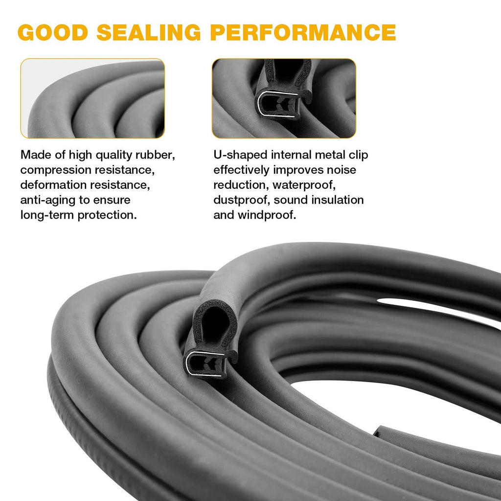 13.5 Ft Door Rubber Weatherstrip Seal for Peterbilt 359 370 377 379 380 (1986–2007)