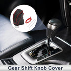 1 Pc Gear Shift Knob Cover for Subaru Impreza (2017–2023) Pebbled Black Red