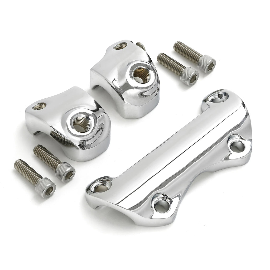 1" Handlebar Risers Top Clamp for Harley Touring Road King Glide (1988–2023)