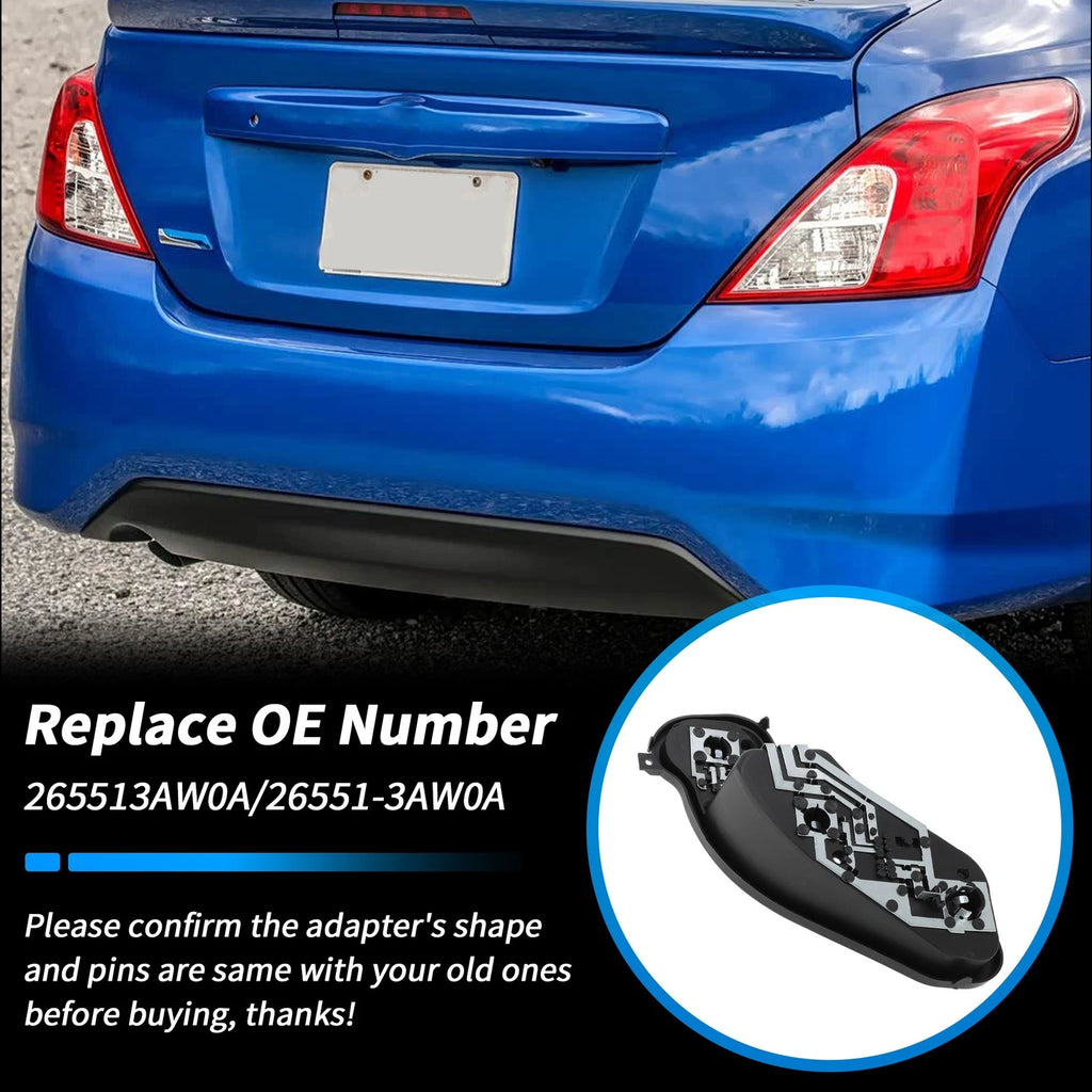 Right Tail Light Socket Board Assembly for Nissan Versa (2012–2019) No. 26551-3AW0A