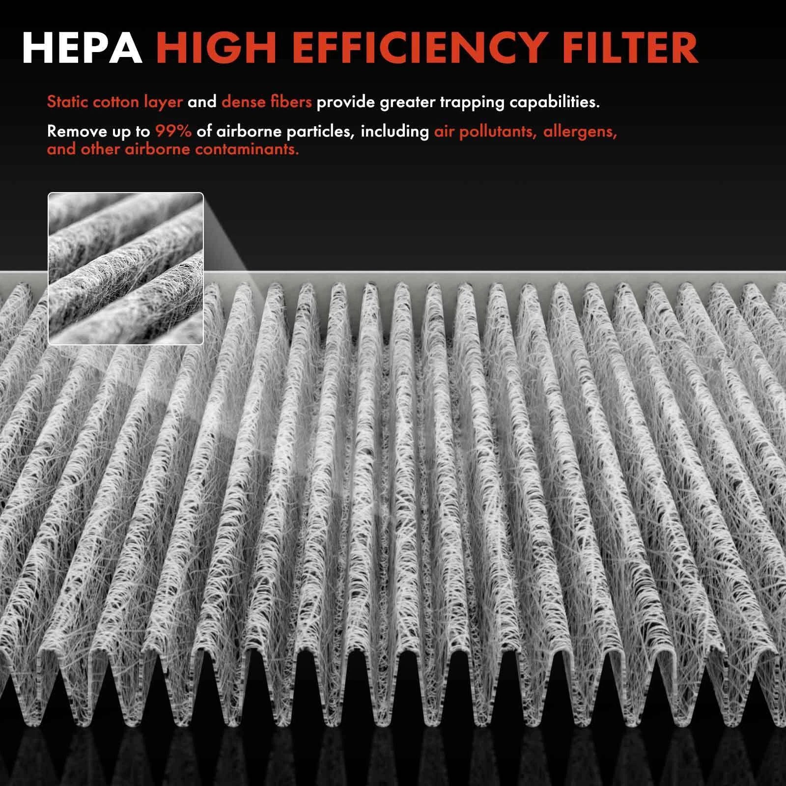 2X Activated Carbon Cabin Air Filter for Nissan Armada (2004–2021)