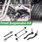 6pcs Front Suspension Kit Tie Rod End Sway Bar Link for Lincoln MKX (2016–2018)