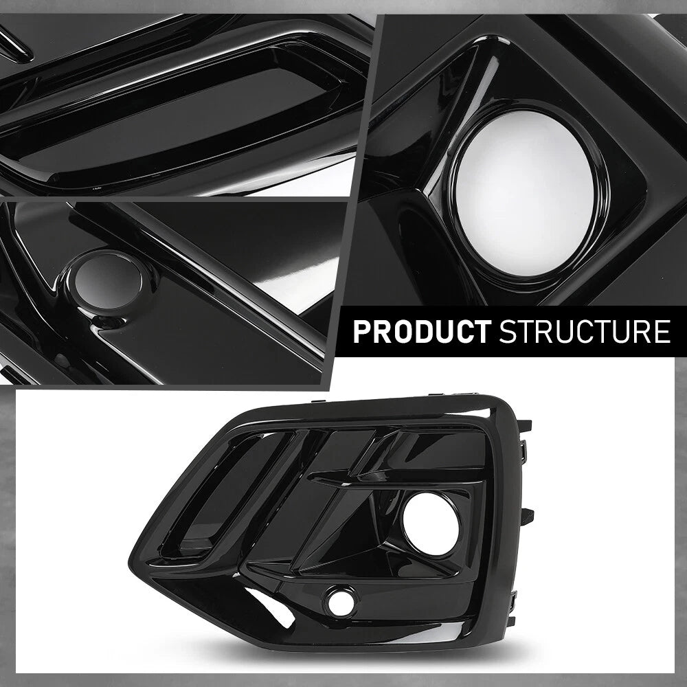 Set of 2 Front Bumper Fog Light Covers for Audi Q5 (2021–2023)