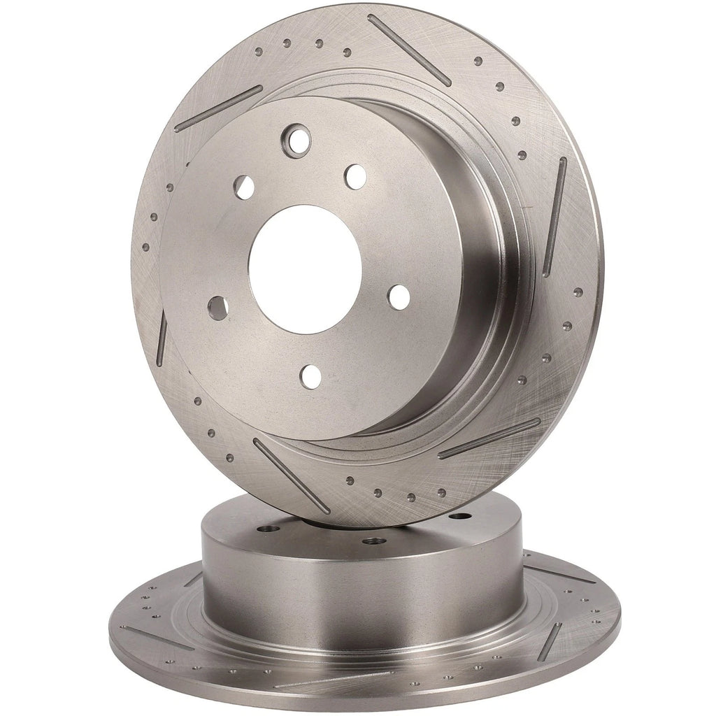 Drilled Slotted Brake Rotors for Nissan Maxima (2004–2008)