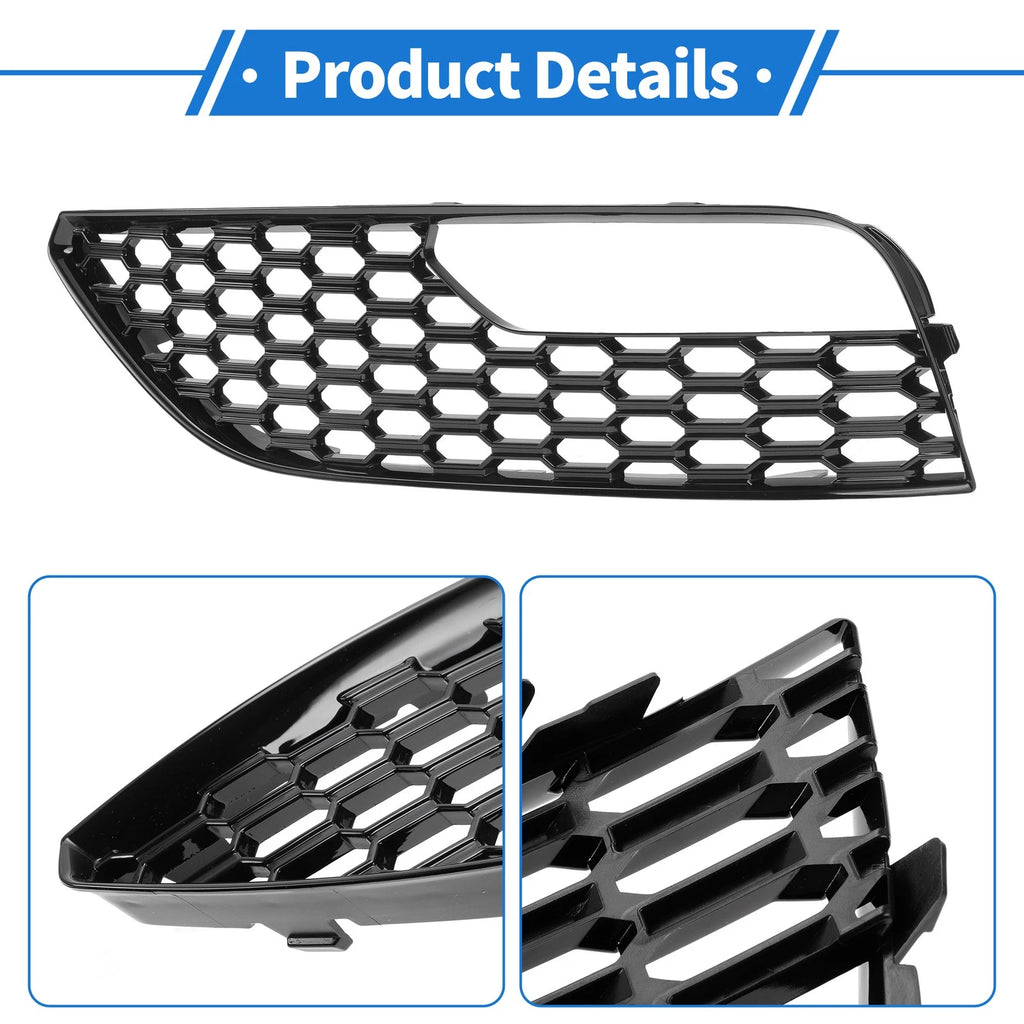 1pc Fog Light Grill for Audi A3 (2012–2016) No. 8V3807681 Black