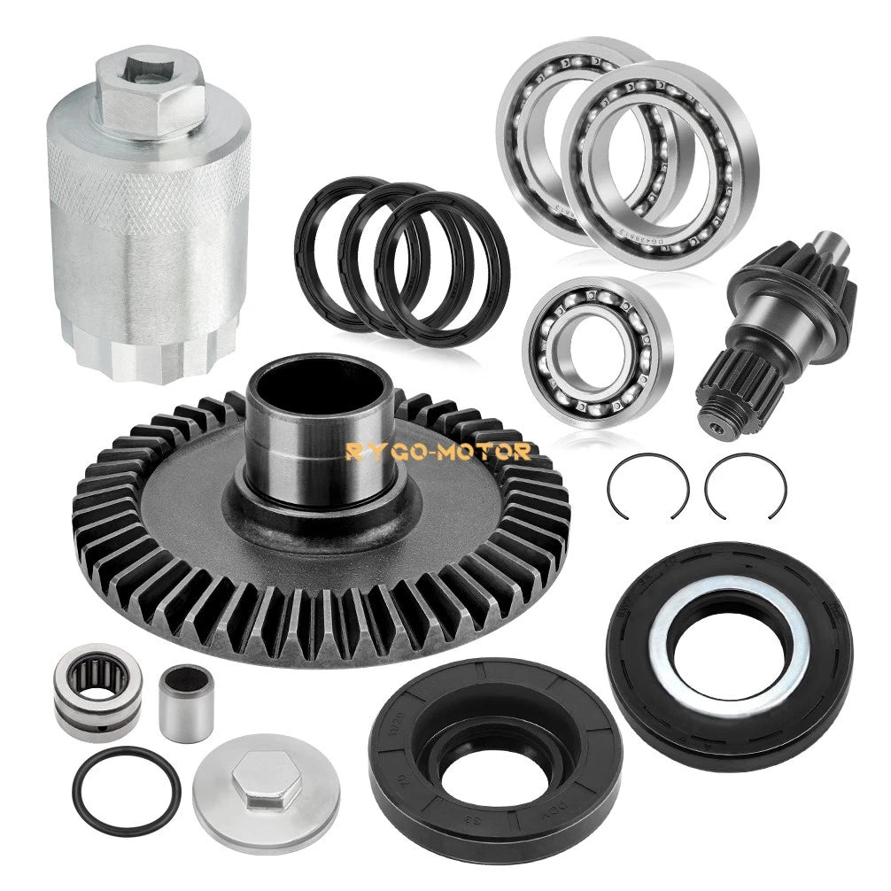 Rear Differential Gear Bearings Seals Kit for Honda Recon 250 TRX250 (2002–2009)