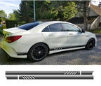 Matte Black Side Stripe Decals for Benz A Class W176 A180 A200 A250 A45