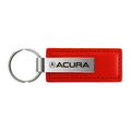 Red Leather Keychain KC1542.ACU - Officially Licensed for Acura