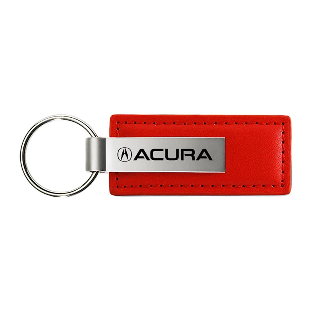 Red Leather Keychain KC1542.ACU - Officially Licensed for Acura