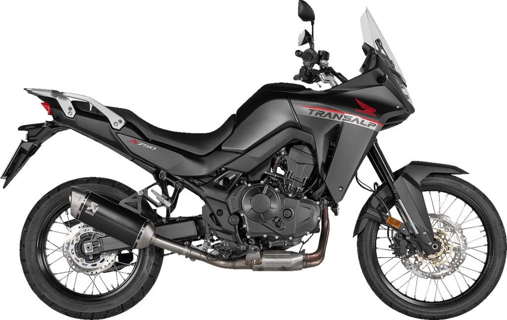Akrapovic Slip-On Line Muffler for Honda XL750 Transalp (2023–2023) - Titanium, Black