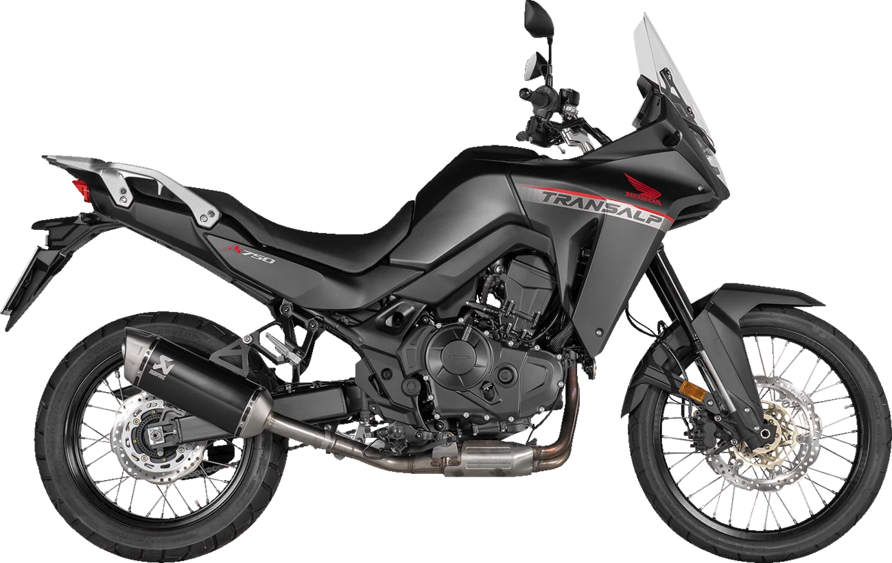 Akrapovic Slip-On Line Muffler for Honda XL750 Transalp (2023–2023) - Titanium, Black