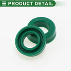 Set of 5 Oil Seal Rotary Shaft Seal 10x18x6mm High Pressure Green