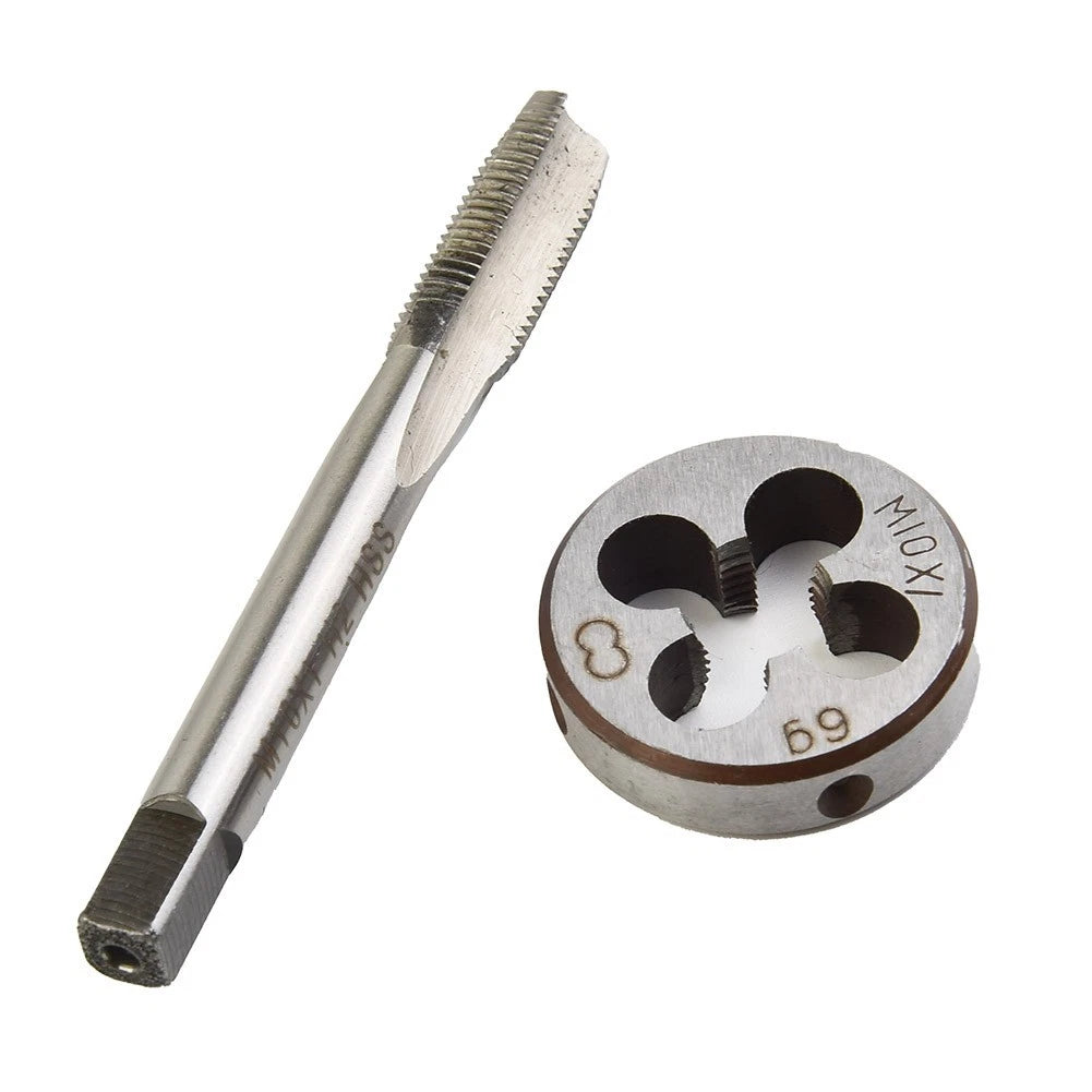 HSS M10mm X 1mm & M10X1.0mm Taps Die Set for Metalworking Tools