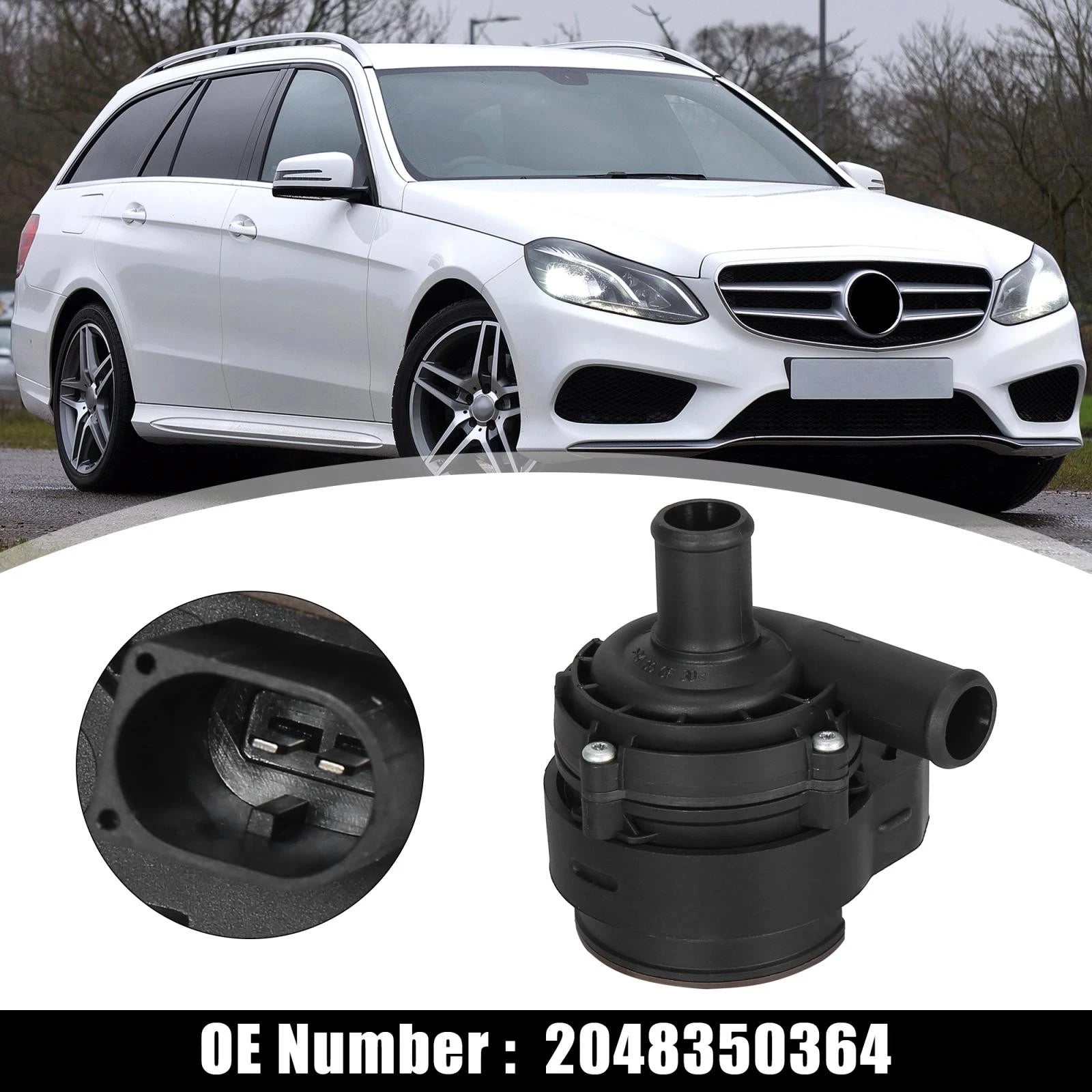 Auxiliary Water Pump for Mercedes-Benz C-Class W204 (2007–2015) 2048350364