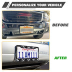 Gothic Novelty Black Bat License Plate Frame for Universal US Vehicles
