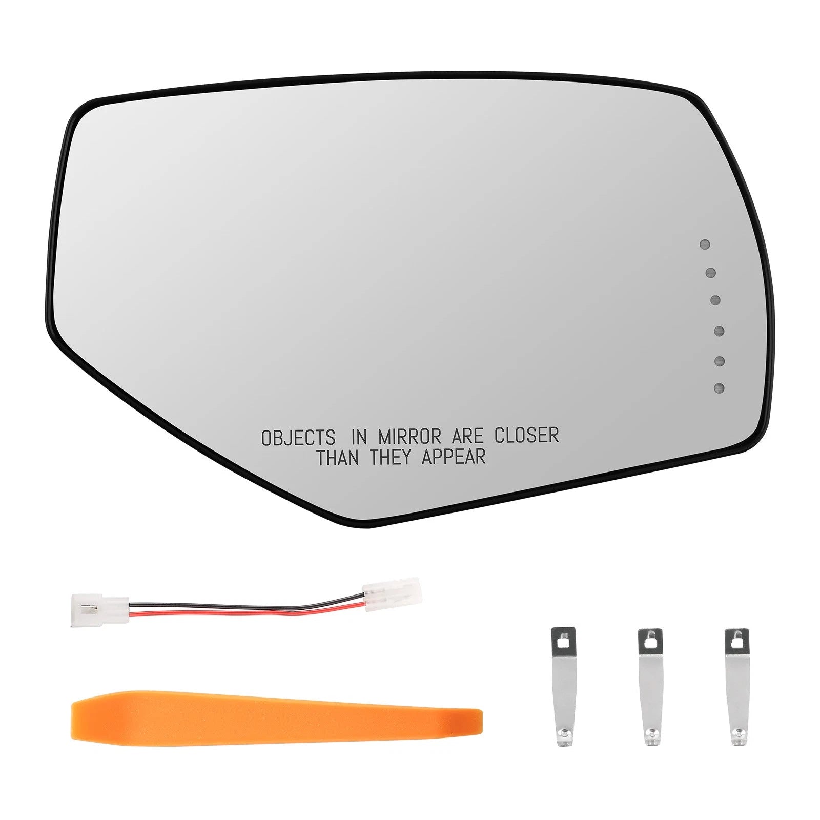 Passenger Side Heated Mirror Glass for Chevy Silverado Sierra