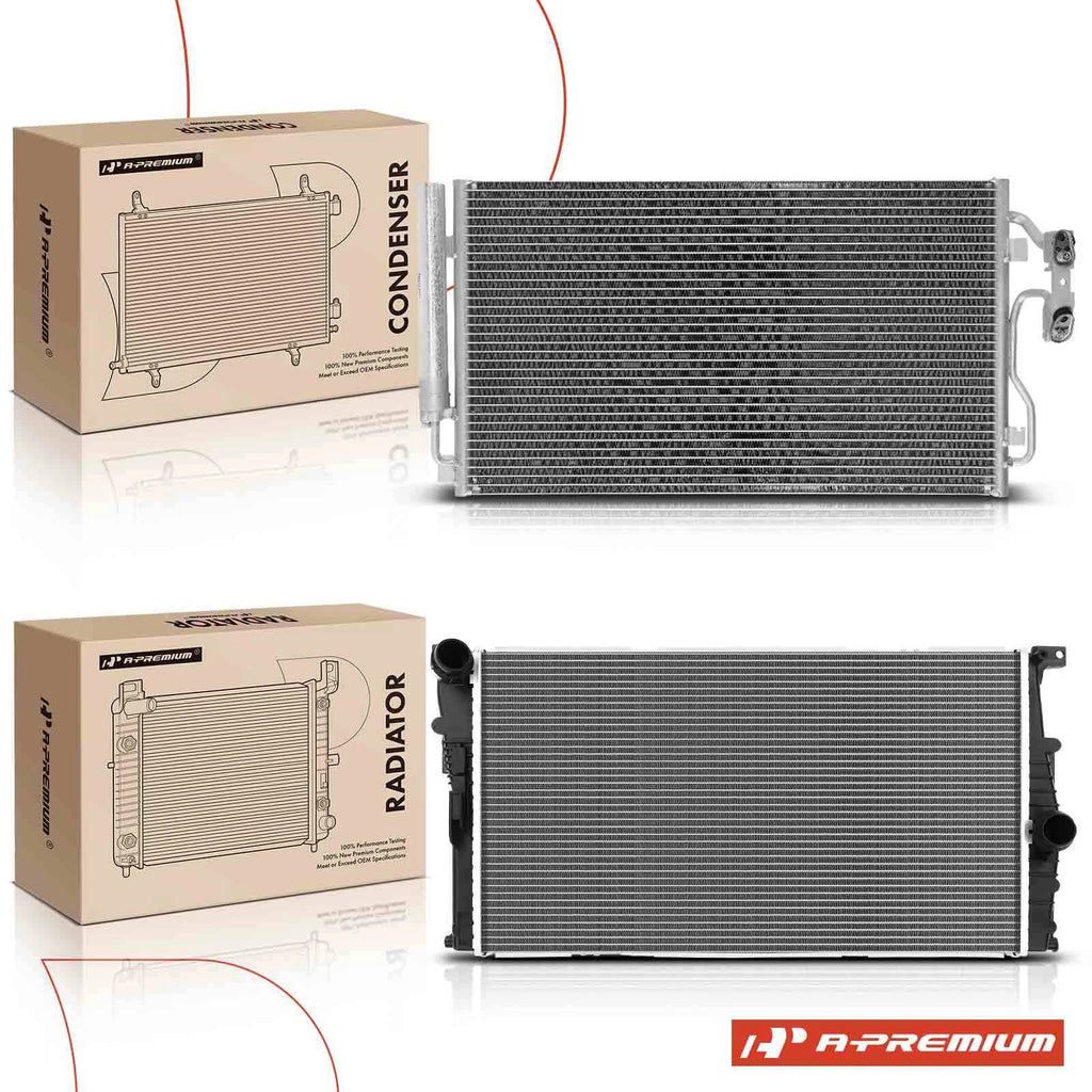 Radiator & AC Condenser Kit for BMW 335i 320i 328i (2007–2013)