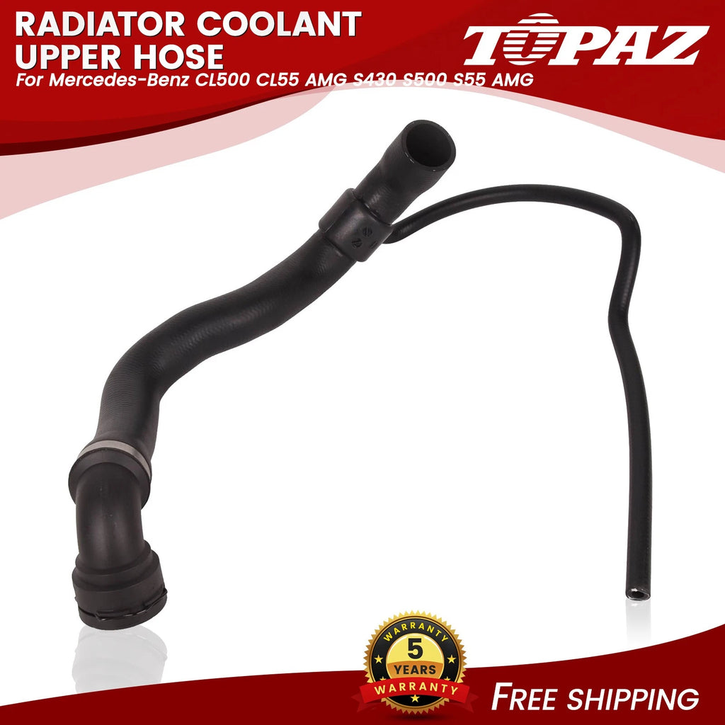 Upper Radiator Coolant Hose for Mercedes-Benz CL500 CL55 AMG S430 S500 S55 AMG (1999–2006)