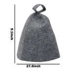Protection Soft Solid Wool Cap for Sauna Use