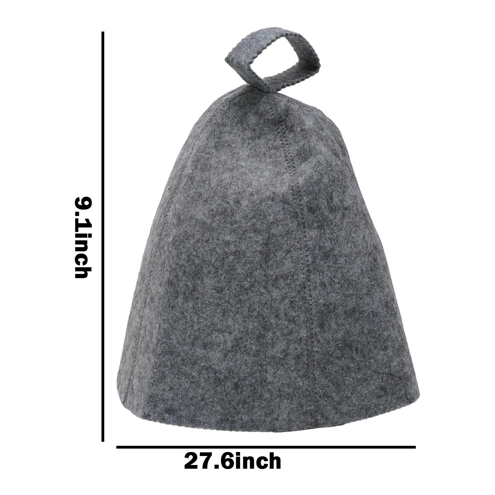 Protection Soft Solid Wool Cap for Sauna Use