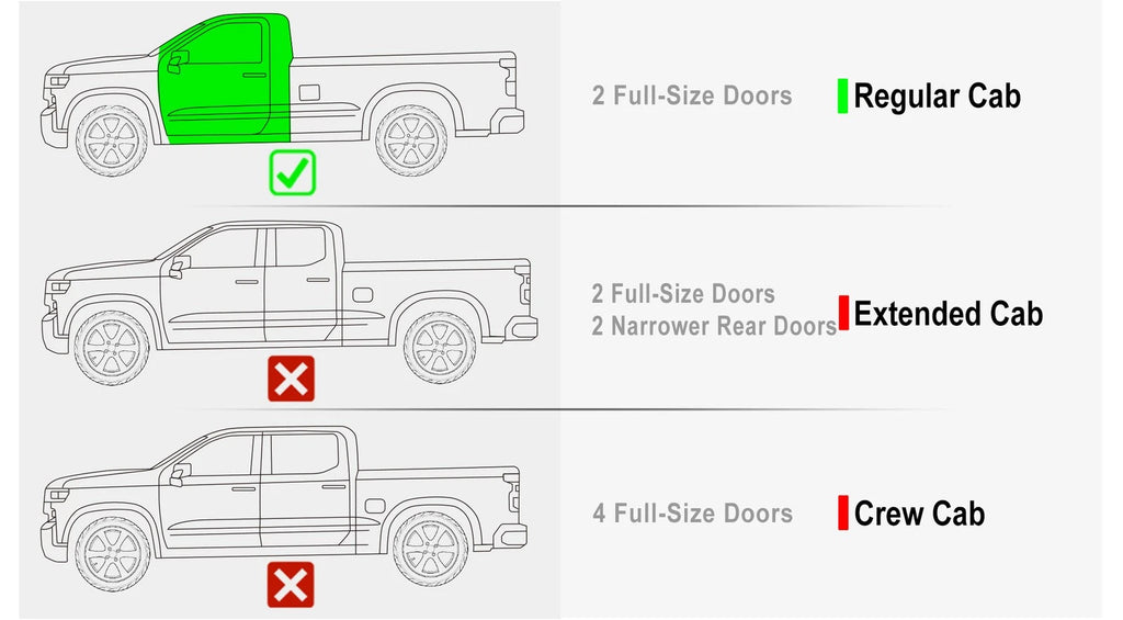 Drop Down Boards for Silverado Sierra Regular Cab (2019-2026)