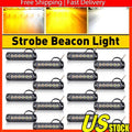 16x LED Strobe Light Bar for Car Truck Amber/White