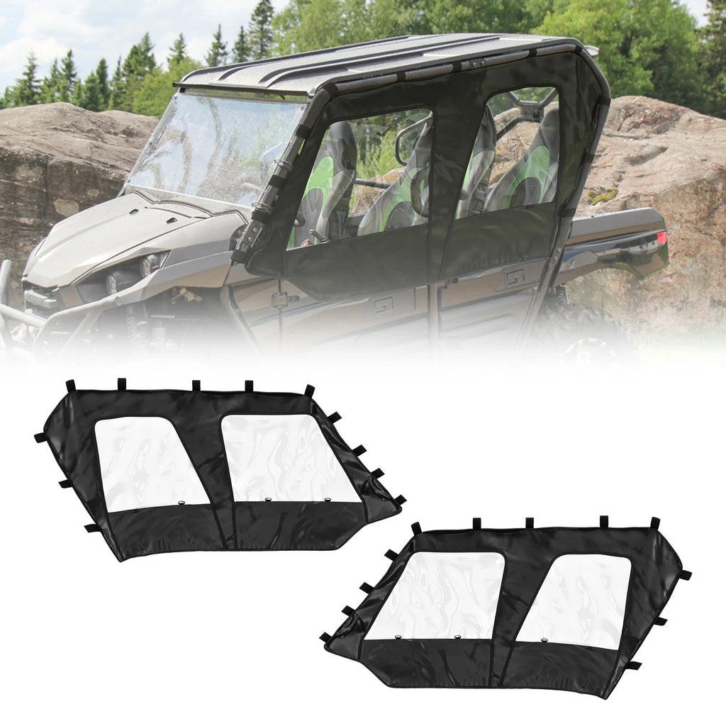 Soft Upper Doors Cab Enclosure for Kawasaki Teryx 4 800 / Teryx 4 S (2016–2025)