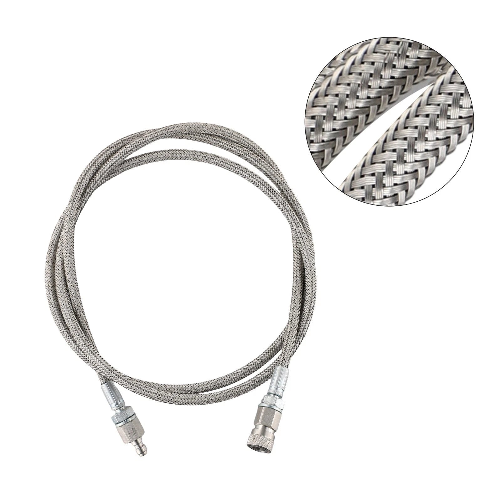 Inflation Hose 4500 PSI 60 Inches Stainless Steel BSPP for Automotive