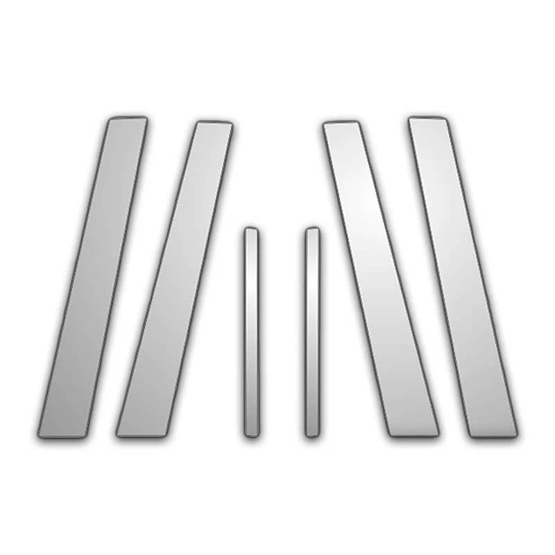 6Pc Chrome Pillar Post Covers for 92-99 Buick Le Sabre - P13431