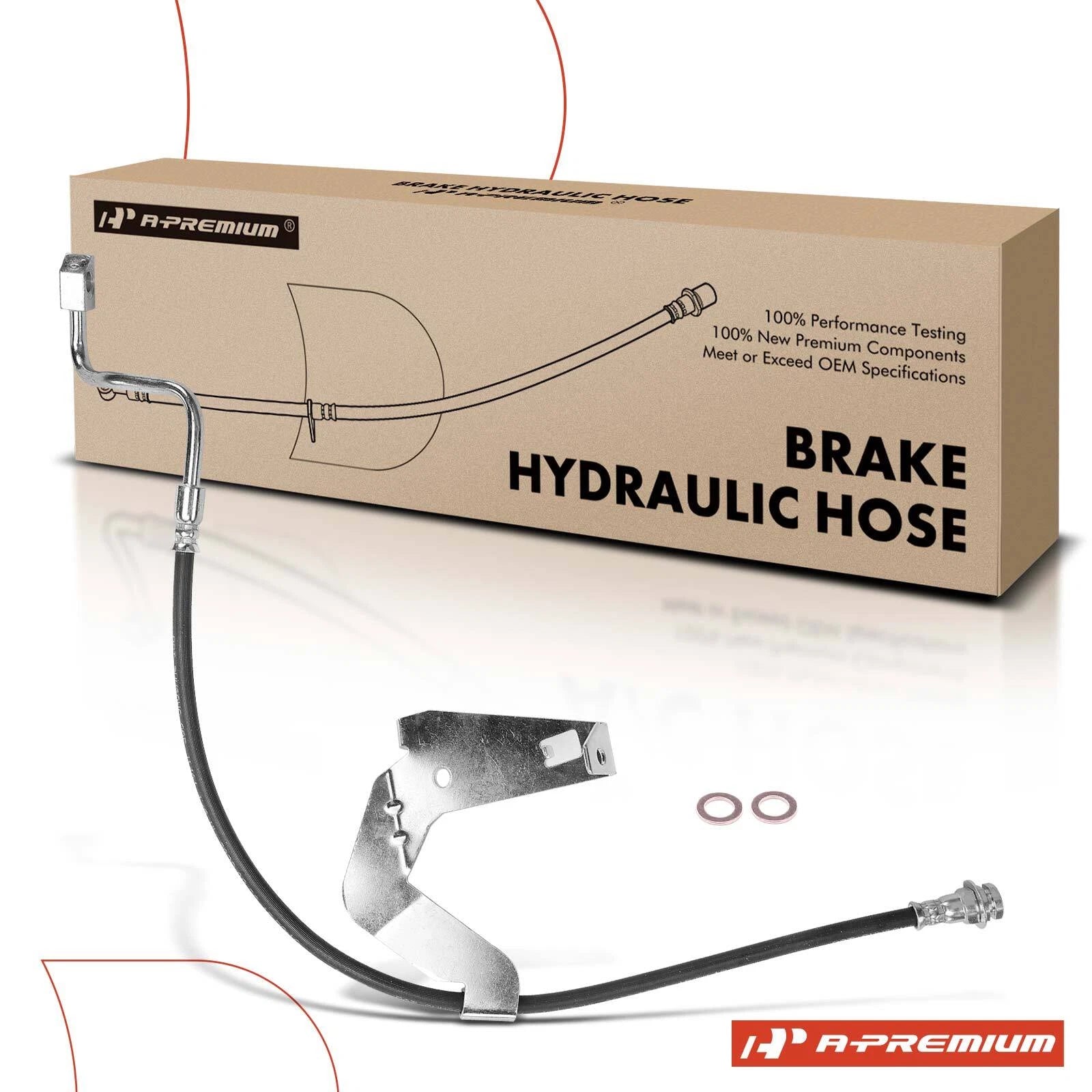 Front Right Brake Hydraulic Hose for Ford F-250 Super Duty (2008–2009)