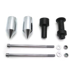 Chrome Spike Frame Slider Crash Protector for Kawasaki Z1000 (2003–2006)