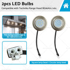 2X LED Lamp Bulbs for Technika Rangehood (31300006)