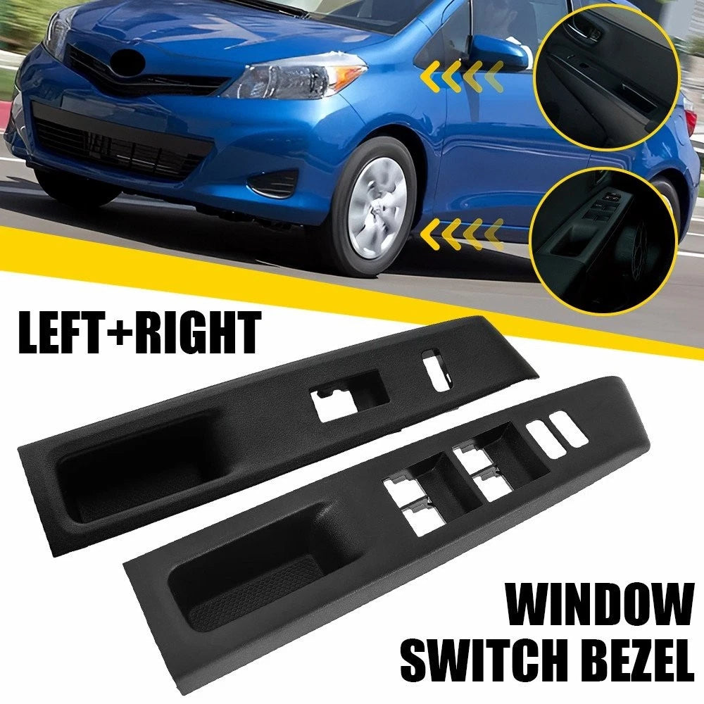 Set of 2 Window Switch Panel Bezel Trim for Toyota Yaris (2012–2014)