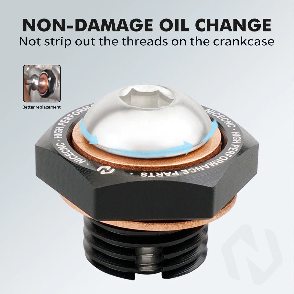 Reducer Oil Drain Plug for Yamaha Grizzly 700 550 450 400 350 (#90340-14029-00)