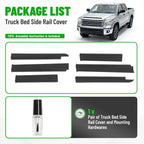 Set of 2 Truck Bed Side Rail Cap Covers for Toyota Tundra (2014–2020)