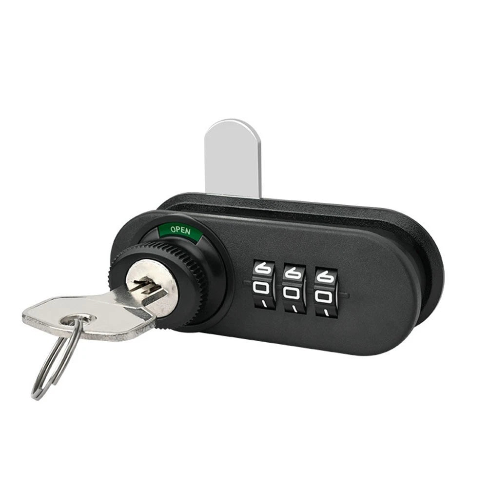 3 Digit Zinc Alloy Mechanical Lock for Drawers Cabinets Boats Campervans