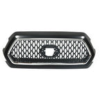Front Upper Grille for Toyota Tacoma (2016-2021) Matte Black Chrome Gray
