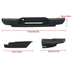 Rear Bumper Assembly for Chevrolet Colorado (2004–2007) Metallic Black