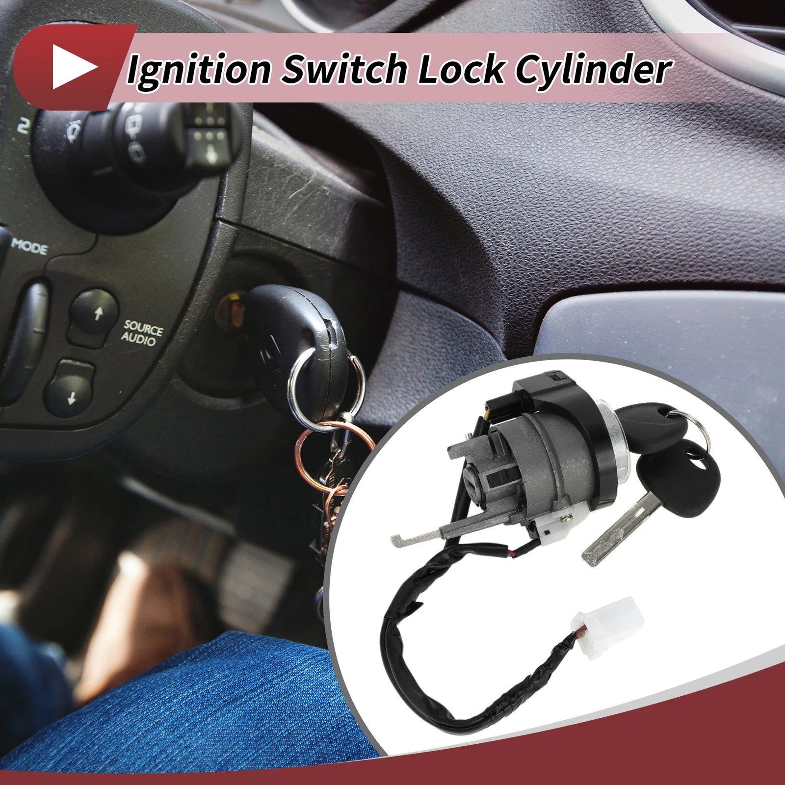 Ignition Lock Cylinder for Hyundai Tucson (2015–2021) No.DK367